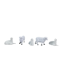 SHEEP NATIVITY ANIMALS 4cm 5 pieces.