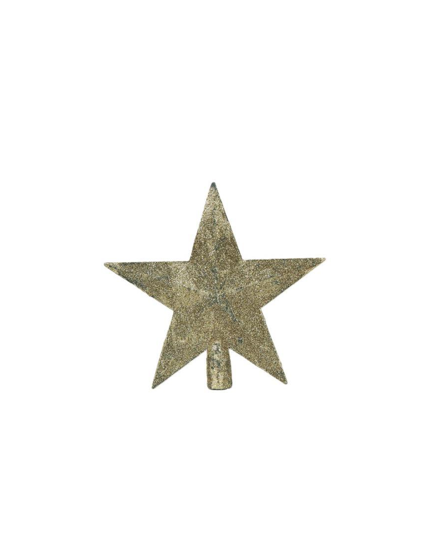 PUNTALE GLITTERATO STELLA ORO 20cm