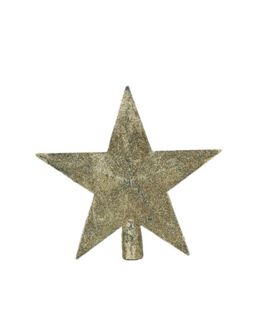 PUNTALE GLITTERATO STELLA ORO 20cm
