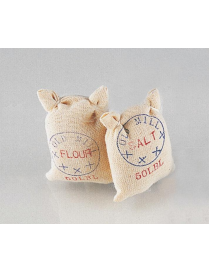ACCESSORI PRESEPE SACCHI FRUMENTO 2pezzi . 4cm