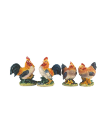 RESIN NATIVITY ANIMALS ROOSTER 5cm ASSORTED MODEL