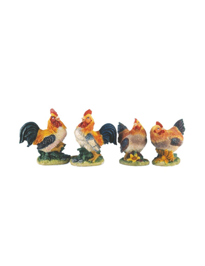 RESIN NATIVITY ANIMALS ROOSTER 5cm ASSORTED MODEL