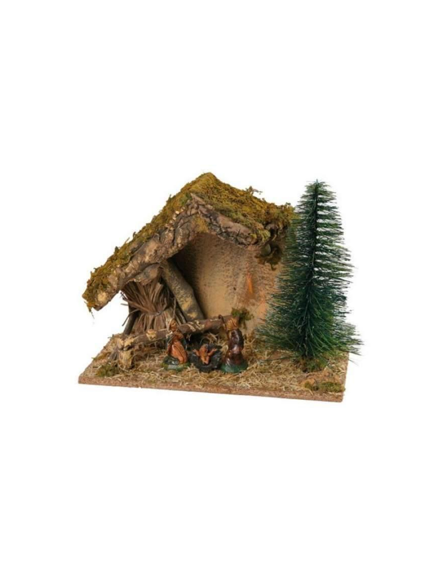 CAPANNA 36x26x16cm CON NATIVITa'  10c