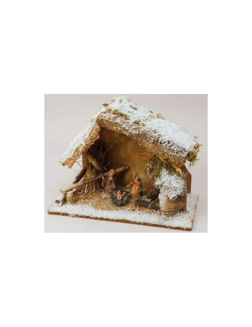 CAPANNA 36x26x16cm CON NATIVITa'  10c