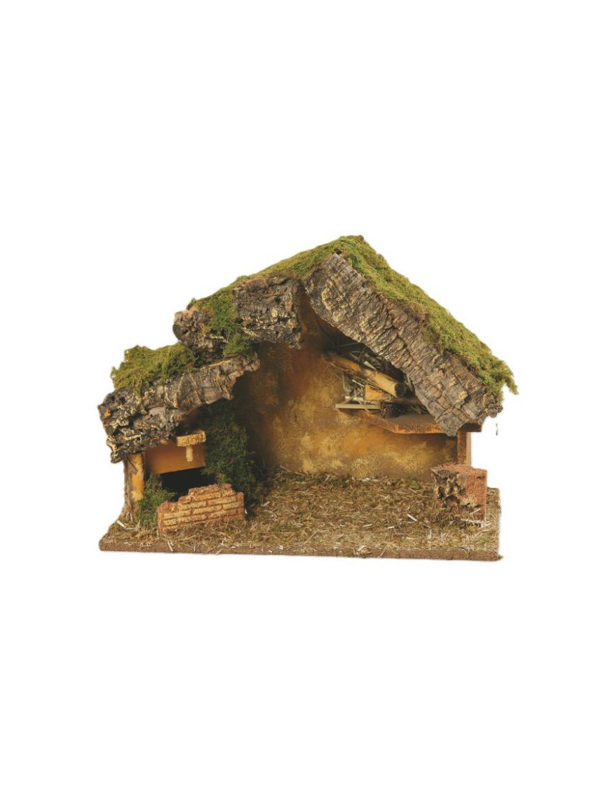 EMPTY HUT 36x26x16cm WITH FOUNTAIN