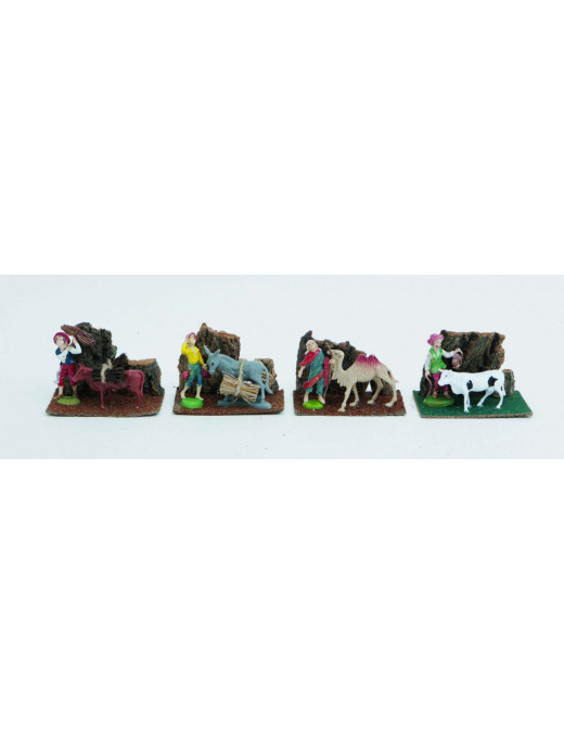 NATIVITY SCENE 14x8x9h SHEPHERD WITH ANIMAL ASSORTED MODELS