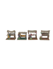 NATIVITY SCENE 13x8x13h SELLER WITH COUNTER ASSORTED MODELS
