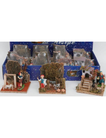 NATIVITY SCENE 14x14x15 SHEPHERD/GREENGER/PLAYER