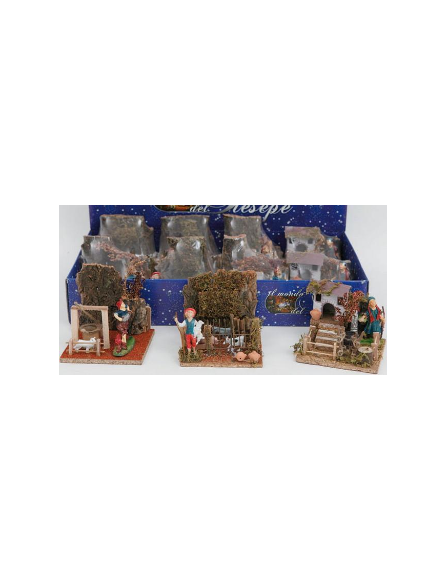 NATIVITY SCENE 14x14x15 SHEPHERD/GREENGER/PLAYER