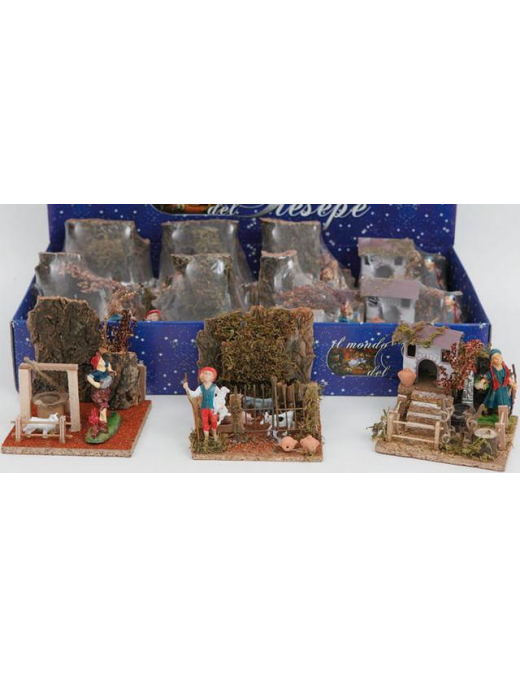 NATIVITY SCENE 14x14x15 SHEPHERD/GREENGER/PLAYER