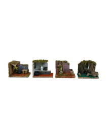 NATIVITY SCENE 8x14x10h STAND WITH ACCESSORIES ASSORTED MODELS