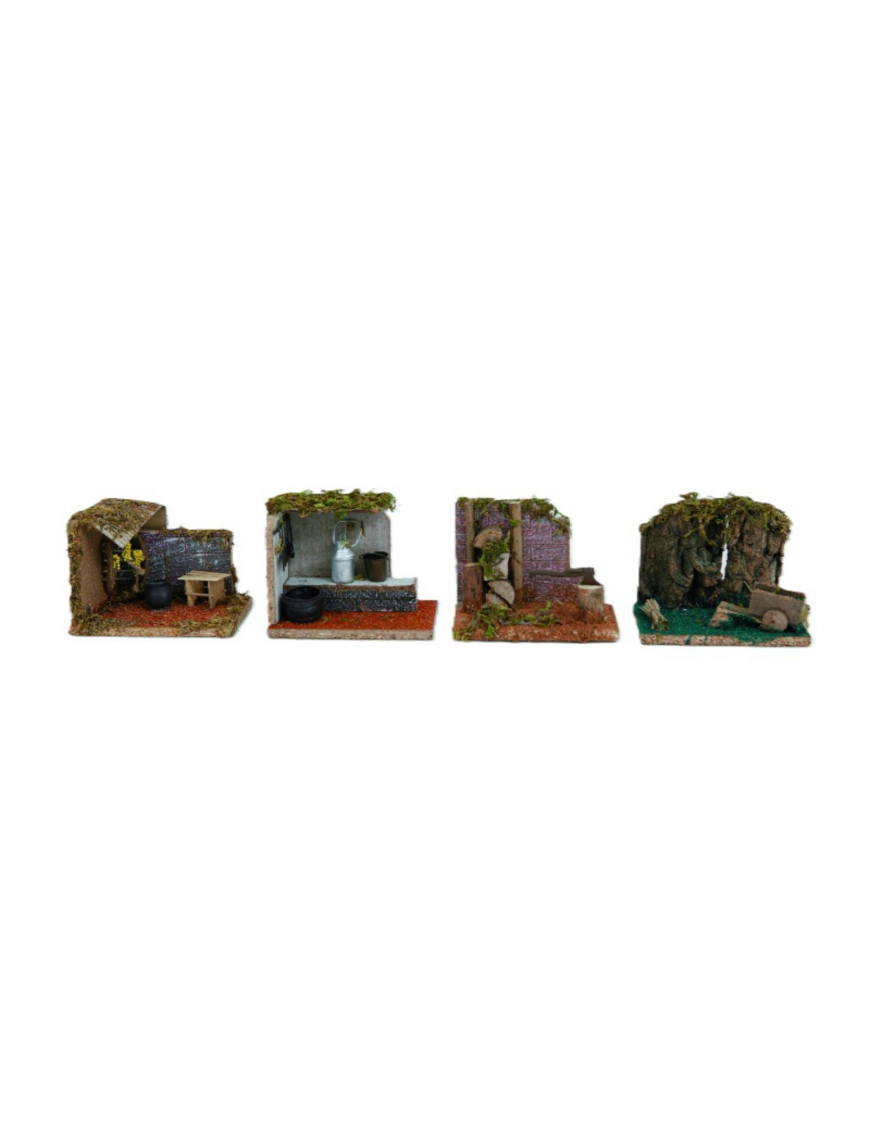 NATIVITY SCENE 8x14x10h STAND WITH ACCESSORIES ASSORTED MODELS