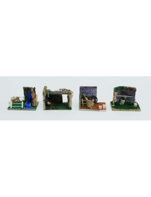 SCENE 8x14x10h WITH ASSORTED ACCESSORIES
