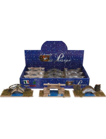BRIDGE 19x10x8h OVER STREAM ASSORTED MODELS