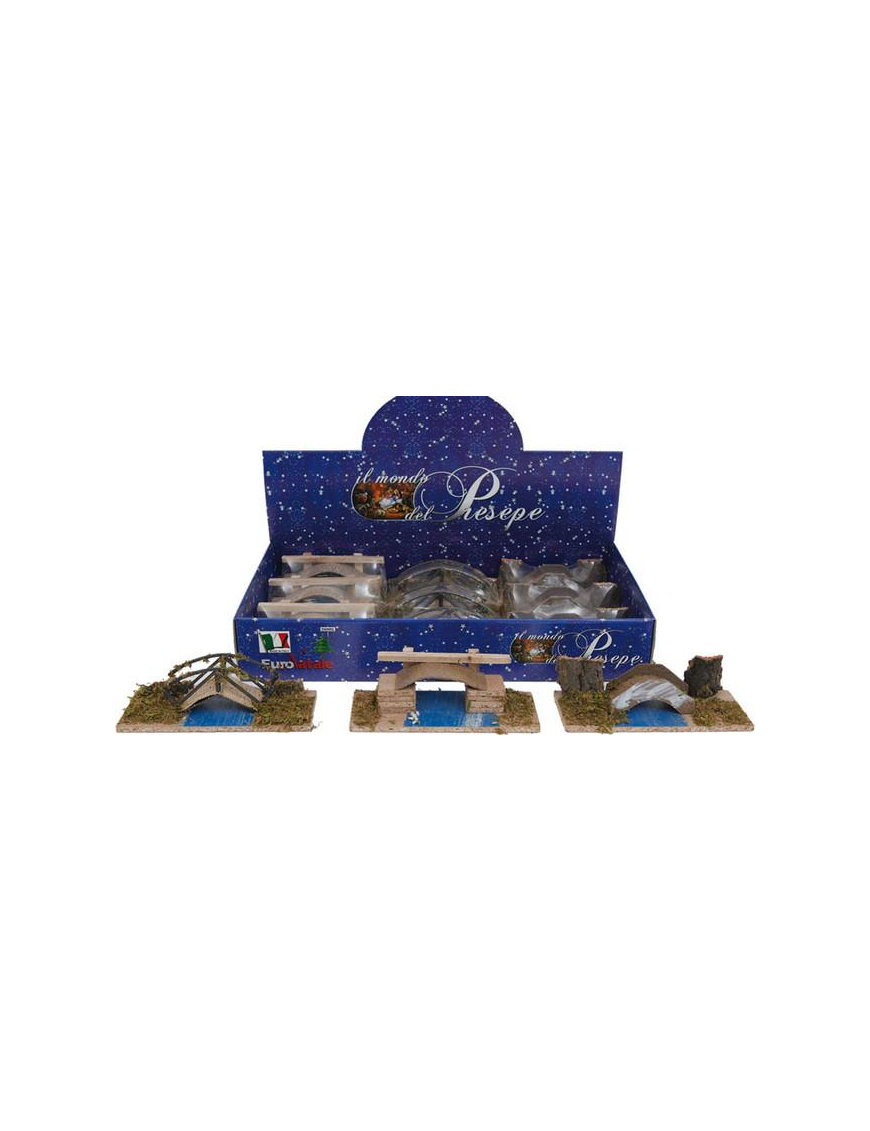 BRIDGE 19x10x8h OVER STREAM ASSORTED MODELS