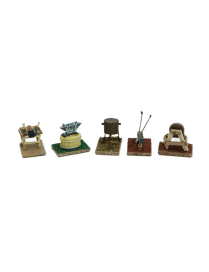 ACCESSORI PRESEPE ATTREZZI SU BASE 7x5x7h MODELLI ASSORTITI