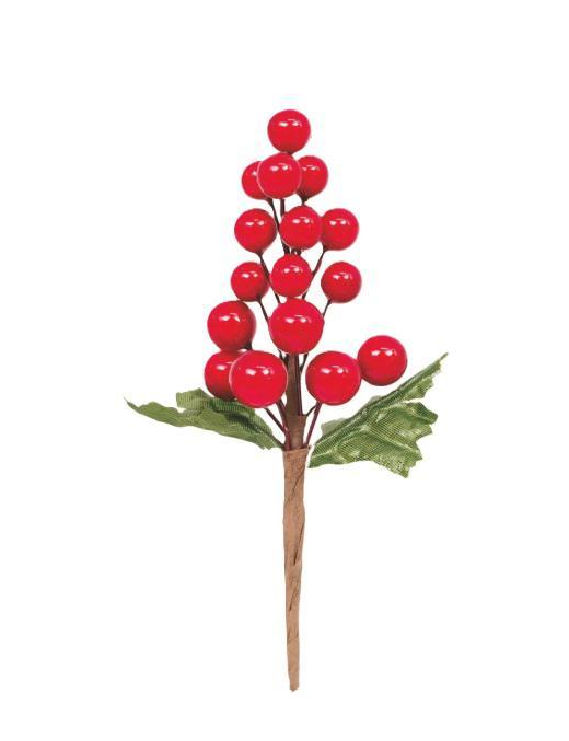 RAMETTO BACCHE ROSSO 15cm