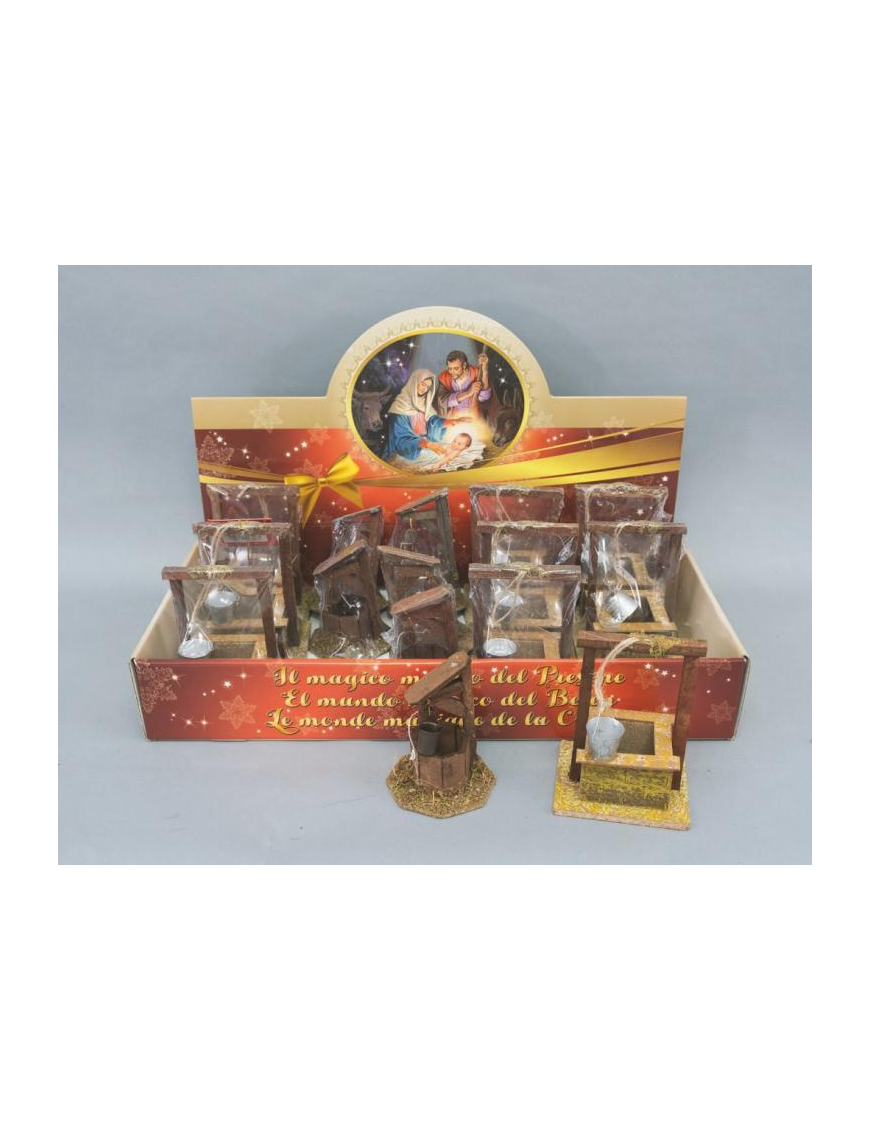 NATIVITY SCENE 10x15cm WELL WITH BUCKET