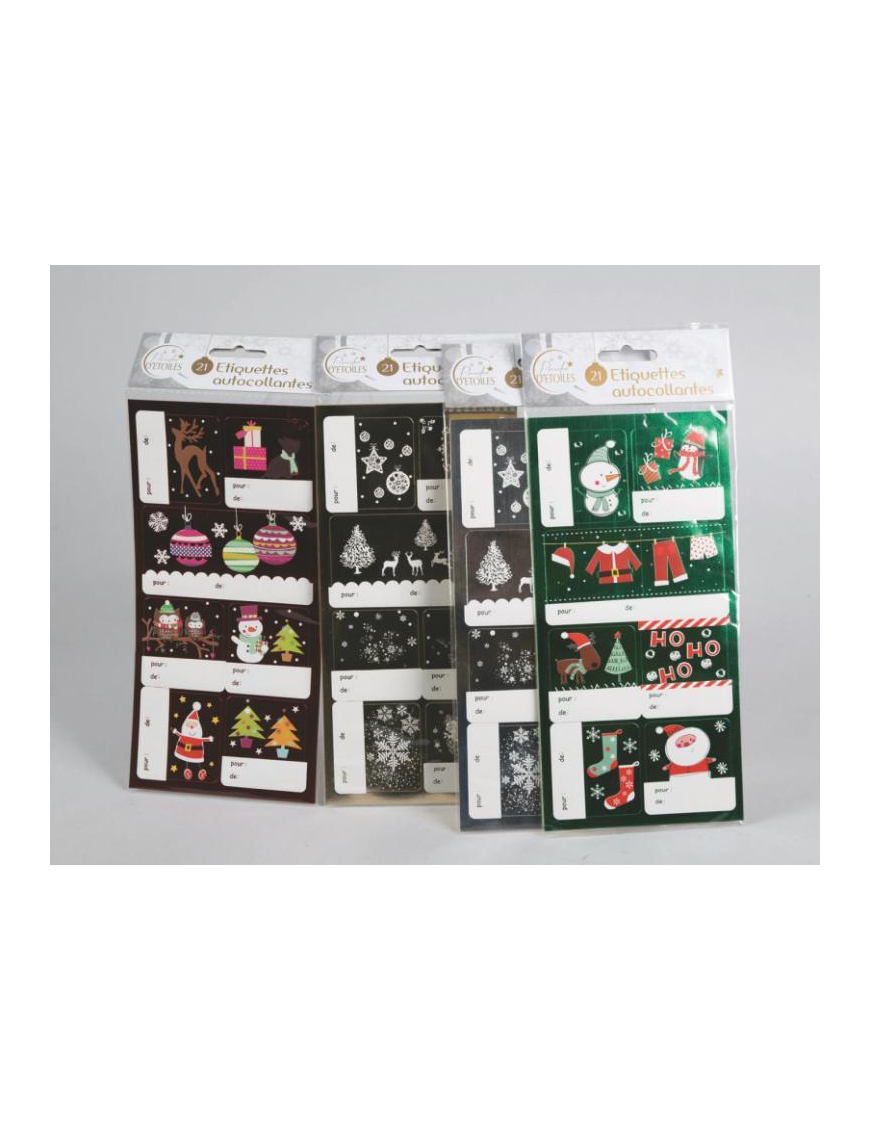FOLDER OF 80 STICKERS FOR GIFT PACKAGES
