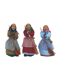 BEFANA 25cm SWEET BOX WITH CHECKED APRON