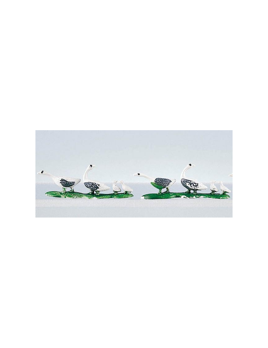 NATIVITY ANIMALS TRIPLE GEESE 6cm 5 pieces