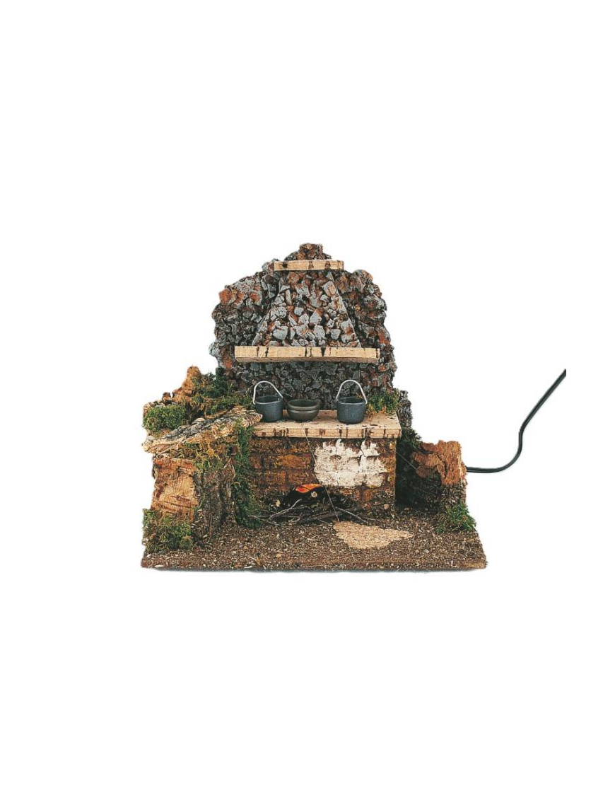 ELECTRIC FIRE 19x13x16cm WITH KITCHEN