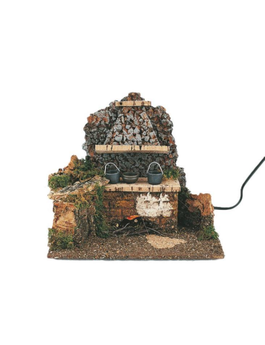 ELECTRIC FIRE 19x13x16cm WITH KITCHEN