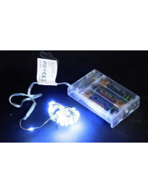 BIANCO LED BATT. INT.  20 LUCI 100+30 $$