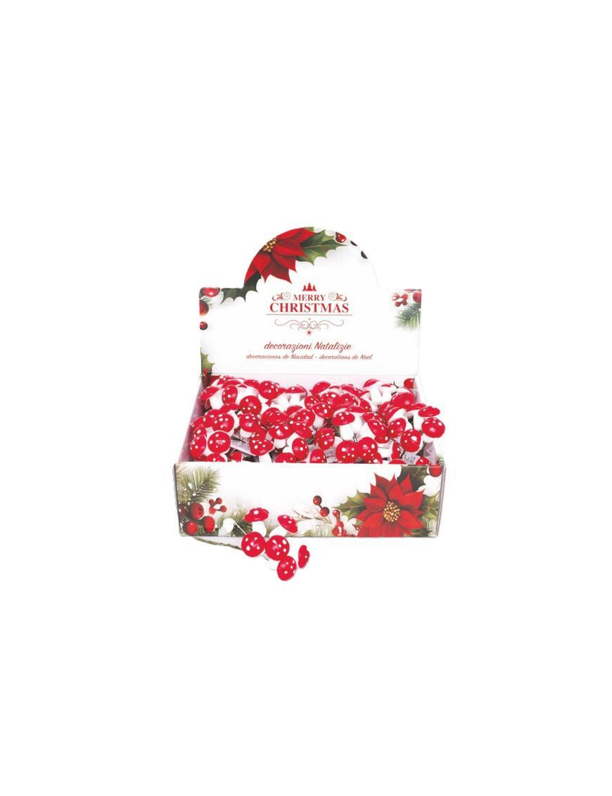 FUNGHETTI 3.5cm ROSSO/CREMA
