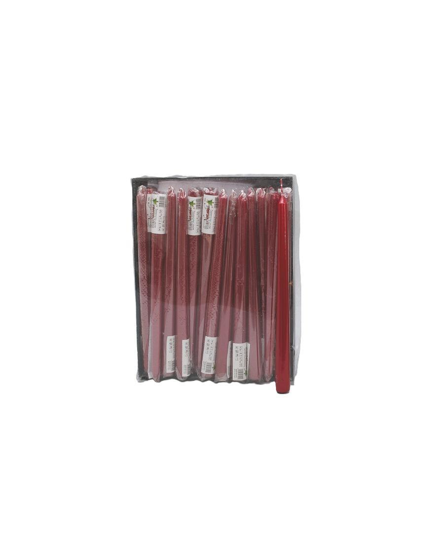 SMOOTH RED CANDLE 25cm