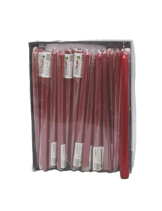 CANDELA LISCIA ROSSA 25cm