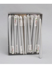 CANDELA LISCIA ARGENTO 25cm