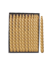 CANDELA TORCIGLIONE ORO 24cm