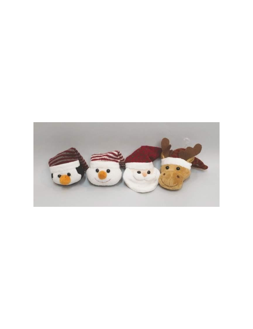 TESTA PUPAZZO PELUCHE 7cm AC-19018 $$