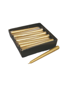 GLITTER CANDLE 20cm GOLD
