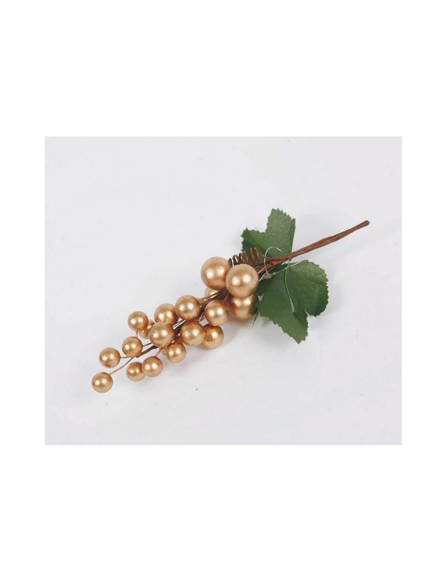 RAMETTO BACCHE ORO 15cm