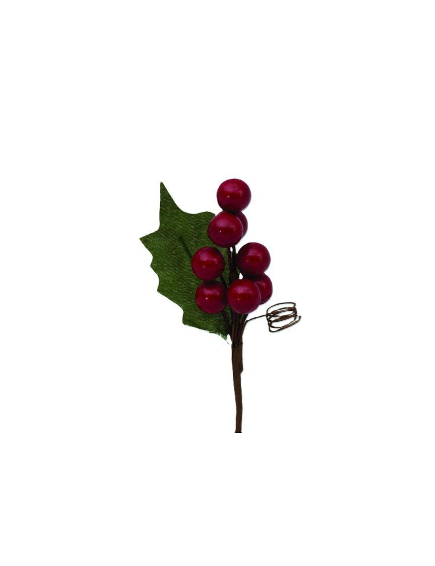 RAMETTO BACCHE ROSSO 11cm