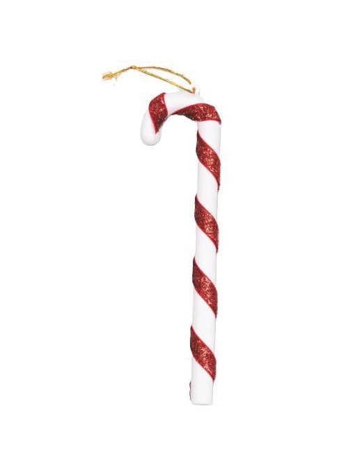 WHITE/RED GLITTER STICK 17cm