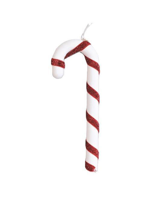 WHITE/RED GLITTER STICK 22cm