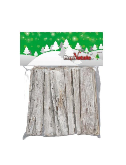 WHITE WOOD BARK NATIVITY ACCESSORIES 10 pieces
