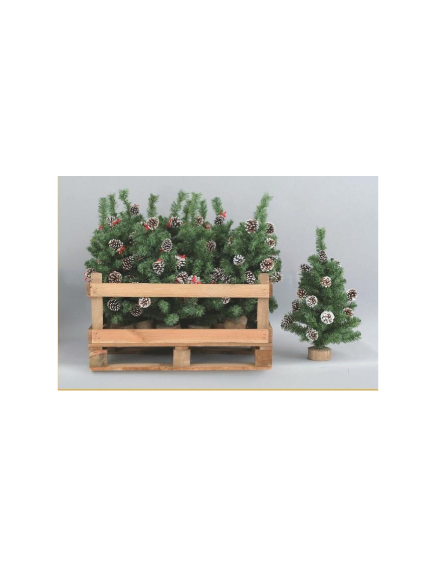 ALBERELLO VERDE CON PIGNE  80cm