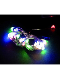LED MULTICOLOR  30LUCI A BATTERIA  USO INTERNO