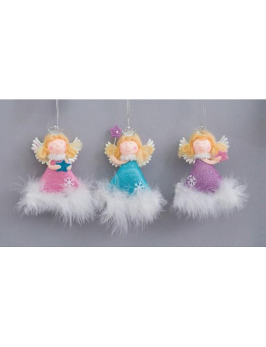 L.ESP. ANGELO VESTITO GLITTER 11cm $$