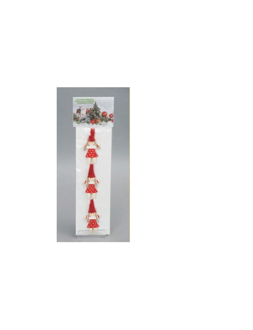 DECORAZIONE BIMBA LEGNO 3pz 3,3cm $$