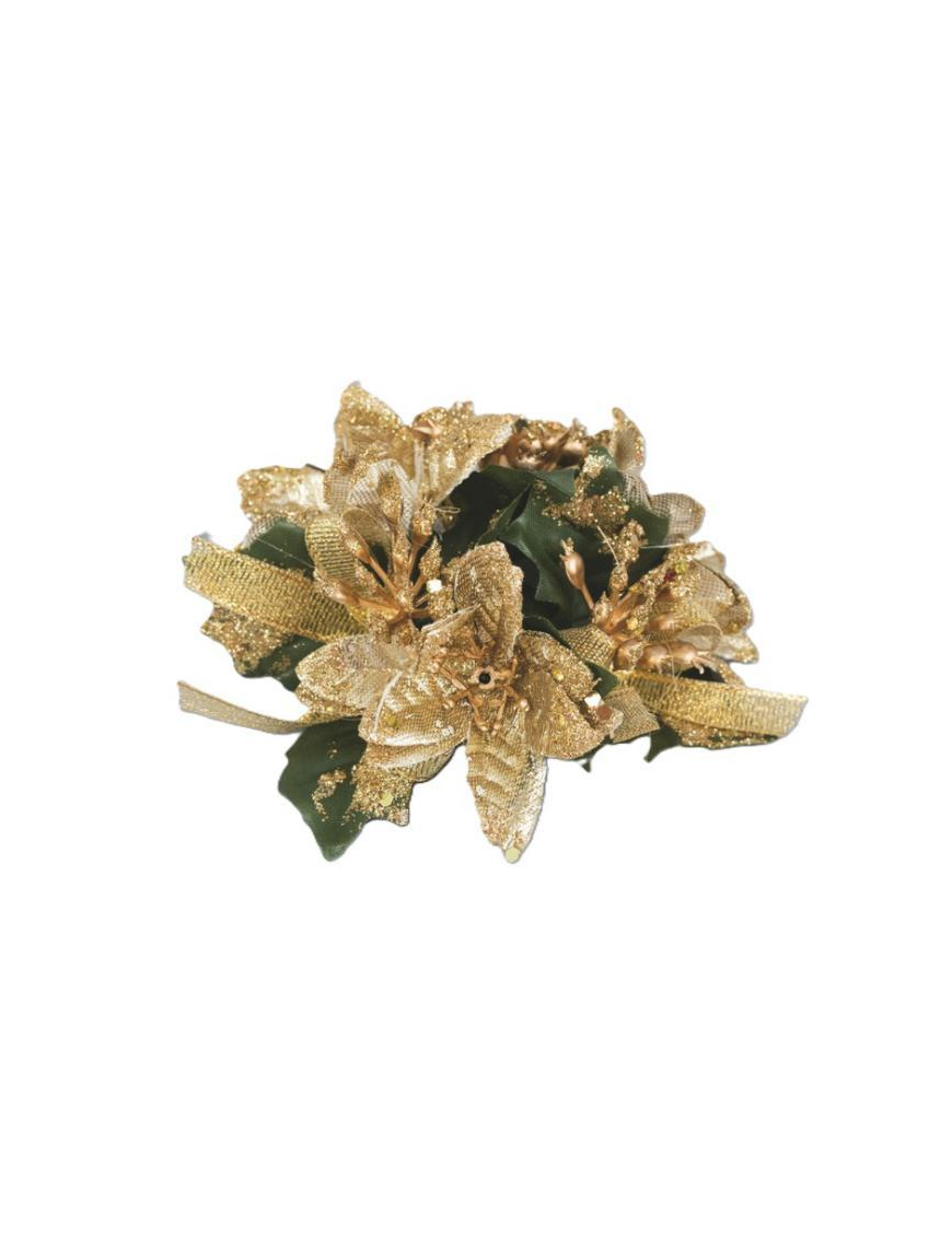 10cm GYROCANDLE WITH GOLD CHRISTMAS STARS