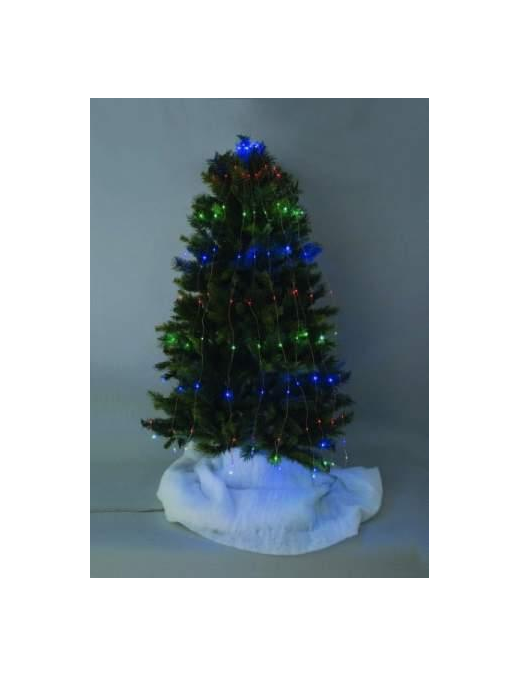 MANTELLO MULTICOLOR  MICROLED  180 LUCI 1,8m