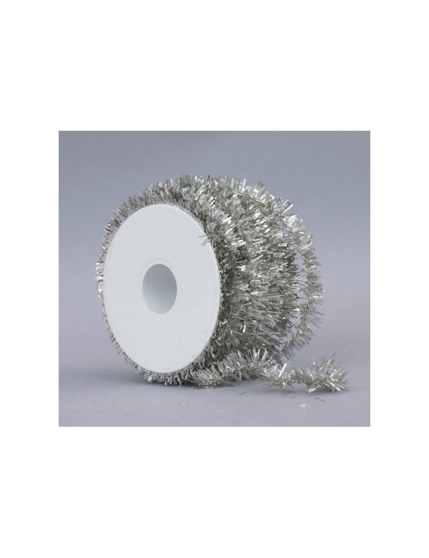 SILVER COIL OF PVC WIRE 20mm 20m