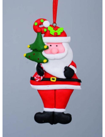 APPENDINO FIMO BABBO CON ALBERELLO 12,5cm