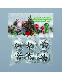 CAMPANELLE METALLO 3cm ARGENTO 6pz $$