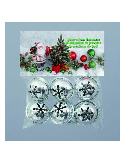 CAMPANELLE METALLO 3cm ARGENTO 6pz $$